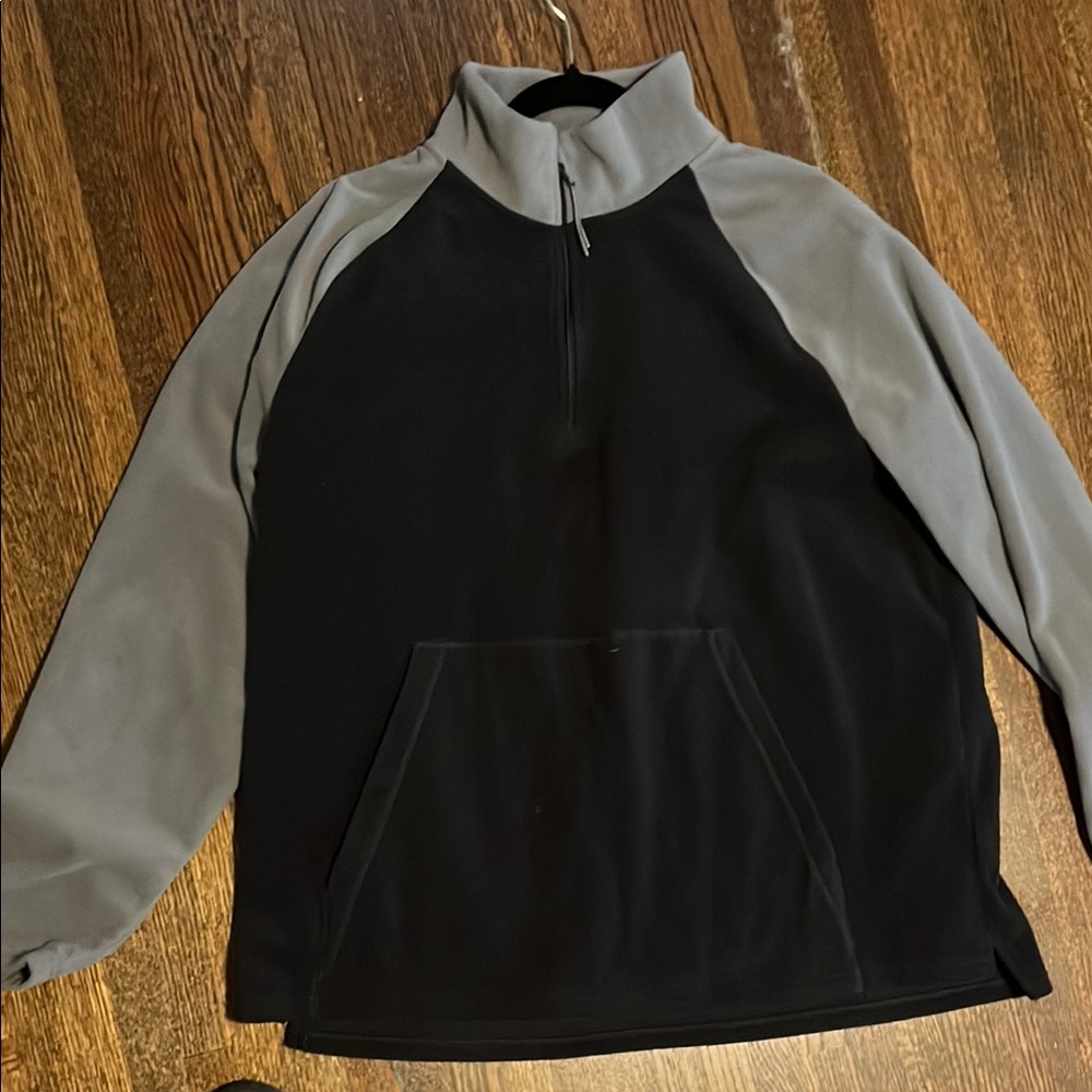 Bonobos Black and Gray Quarter-Zip Pullover